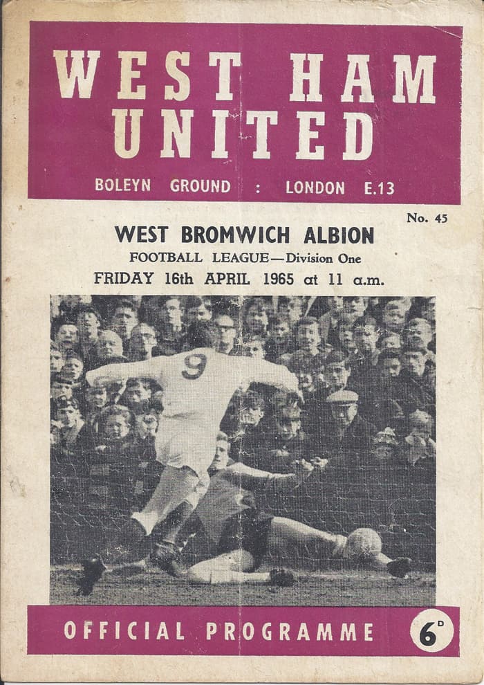 West Ham United FC v West Bromwich Albion FC 